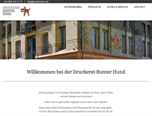 Tablet Screenshot of druckerei-bunterhund.de